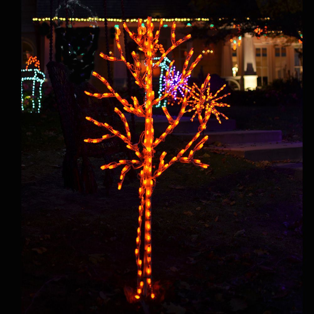 LED 60" HALLOWEEN TREE (ORANGE) #LED-HT60OR *Set of 2*